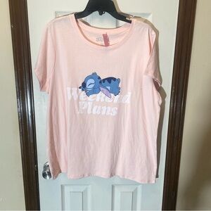 NWT Disney Pink Stitch T-Shirt